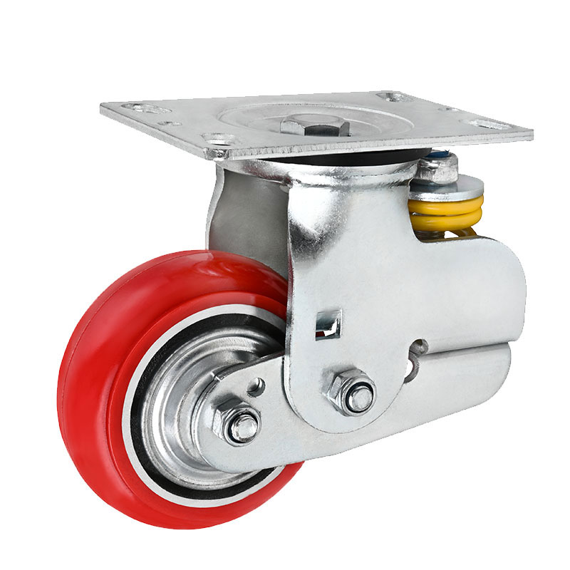 Heavy Duty Shock Absorber Casters Zinc Bracket